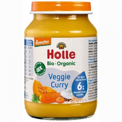 Curry vegetarian bio pentru copii +6 luni, 190g Holle