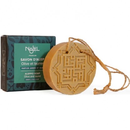 Sapun de Alep oriental cu ambra si lemn de agar 150g Najel