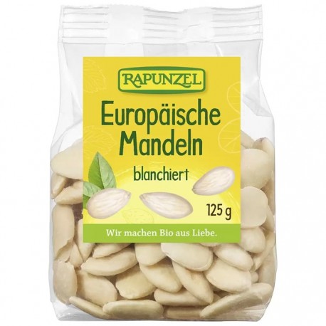 Migdale europene blansate bio 125g Rapunzel