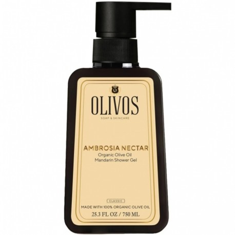 Gel de dus Ambrosia Nectar cu ulei de masline si mandarine 750ml Olivos