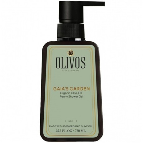 Gel de dus Gaia's Garden cu ulei de masline si bujor 750ml Olivos