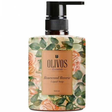Sapun lichid Rosewood Reverie cu trandafir si bujor 500ml Olivos