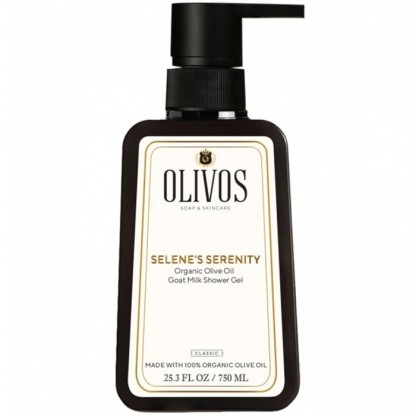 Gel de dus Selene's Serenity cu ulei de masline si lapte de capra 750ml Olivos