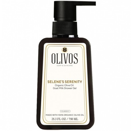 Gel de dus Selene's Serenity cu ulei de masline si lapte de capra 750ml Olivos