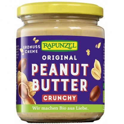Unt de arahide crocant bio 250ml Rapunzel