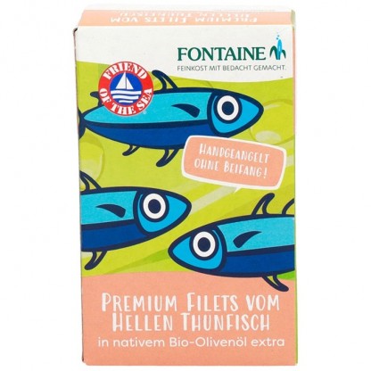 File de ton alb in ulei bio masline 120g Fontaine