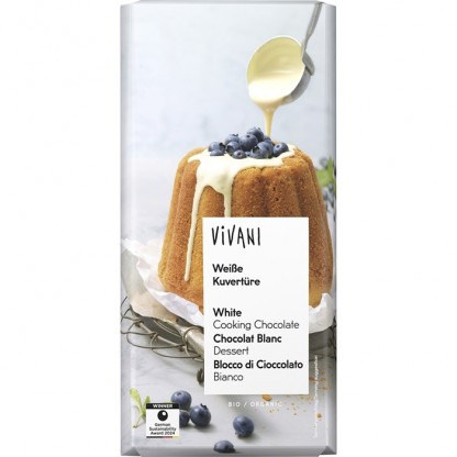 Ciocolata cuvertura alba bio 200g Vivani