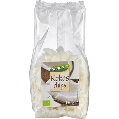 Chipsuri de cocos bio 150g Dennree