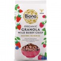 Granola cu fructe de padure bio, crunchy 375g Biona