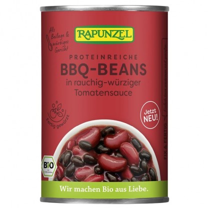 Mix de fasole BBQ in sos de rosii bio 400g Rapunzel