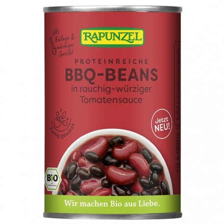Mix de fasole BBQ in sos de rosii bio 400g Rapunzel