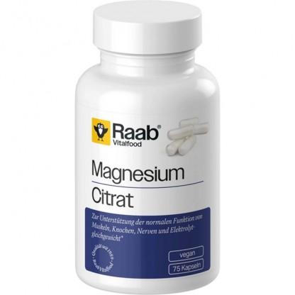 Citrat de magneziu 840mg 75 capsule 63g Raab Vitalfood