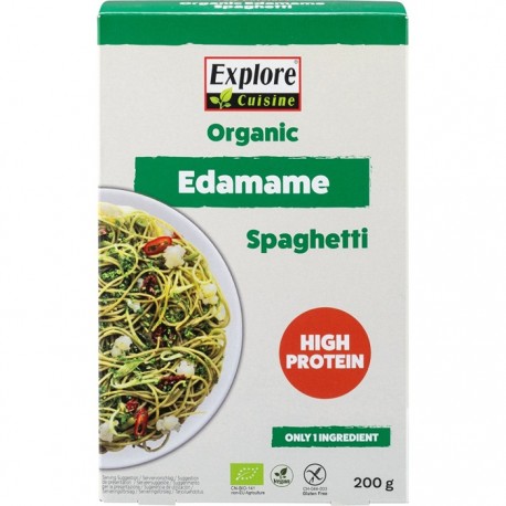 Spaghetti din edamame bio, fara gluten 200g Explore Cuisine