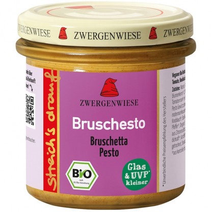 Crema tartinabila Bruschesto cu pesto bio, fara gluten 135g Zwergenwiese
