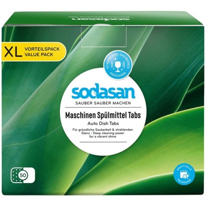 Tablete ecologice pentru masina de spalat vase 50buc x 20g Sodasan
