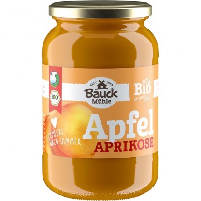 Piure de mere si caise bio, fara zahar 360g Bauckhof