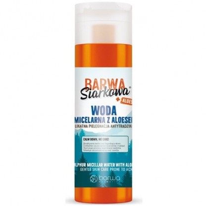 Apa micelara cu sulf antibacterian si Aloe Vera 200ml Barwa Cosmetics