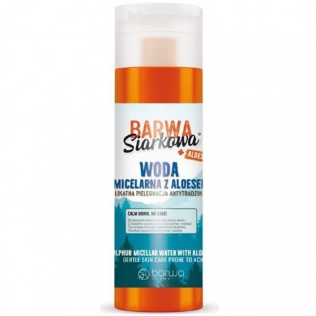 Apa micelara cu sulf antibacterian si Aloe Vera 200ml Barwa Cosmetics