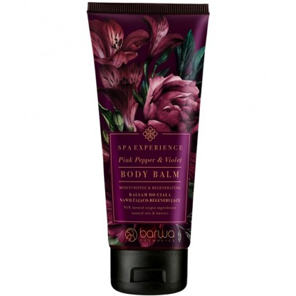 Balsam de corp hidratant si regenerant cu piper roz si violete 200ml Barwa Cosmetics