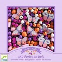 Margele de insirat din lemn Fluturi Djeco Toys