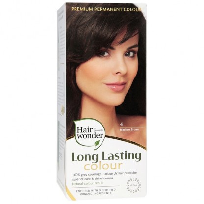 Vopsea de par Long Lasting Colour Medium Brown 4 Hairwonder