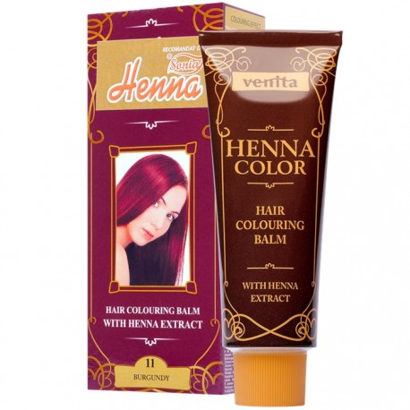 Balsam colorant Henna Sonia Nr 11 Rosu Burgundy 75g