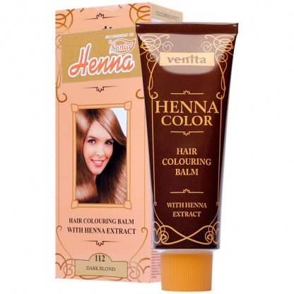 Balsam colorant Henna Sonia Nr 112 Blond Inchis 75g Kian Cosmetics