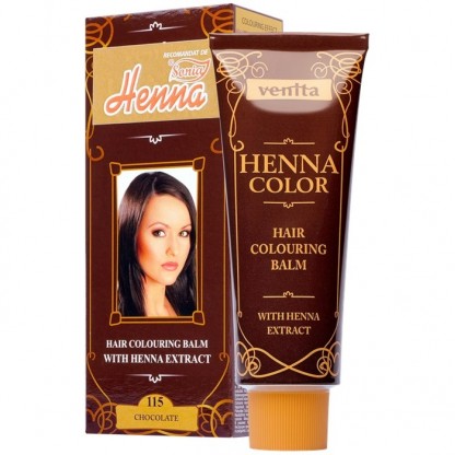 Balsam colorant Henna Sonia Nr 115 Ciocolatiu 75g Kian Cosmetics