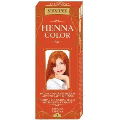 Balsam colorant Henna Sonia Nr 5 Paprika 75g Kian Cosmetics