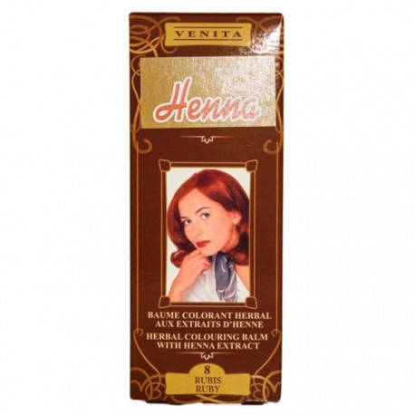 Balsam colorant Henna Sonia Nr 8 Rosu rubiniu 75g