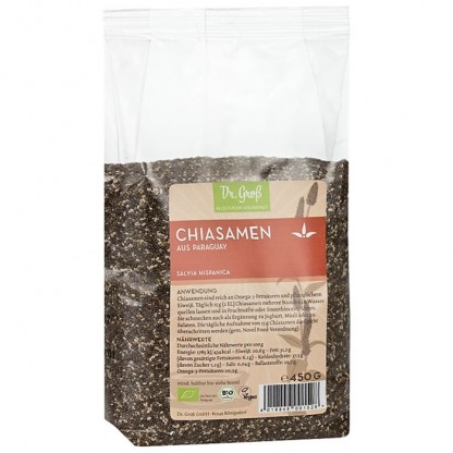 Seminte de chia bio 450g Dr Grob