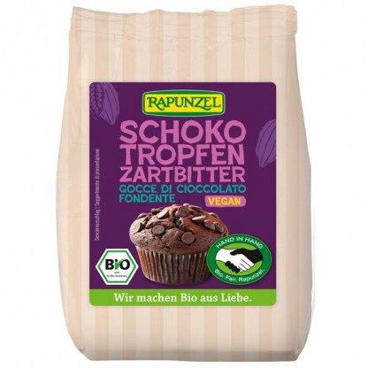 Picaturi de ciocolata amaruie bio 100g Rapunzel