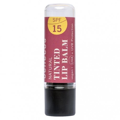 Balsam de buze natural nuantator Berry Bliss cu FPS15 Benecos 4.7g