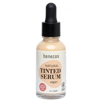 Ser bio nuantator pentru uniformizarea tenului si luminozitate, ten deschis Ivory 01 Benecos 30ml