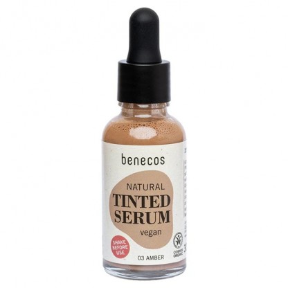 Ser bio nuantator pentru uniformizarea tenului si luminozitate, ten bronzat Amber 03 Benecos 30ml