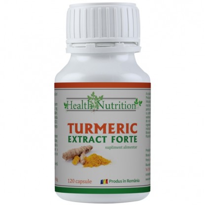 Turmeric extract forte cu piper negru 120 capsule Health Nutrition