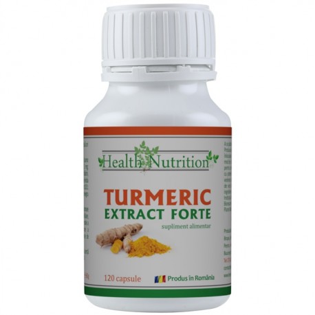 Turmeric extract forte cu piper 120 capsule Health Nutrition