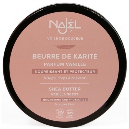Unt de shea cu vanilie bio 100g Najel 