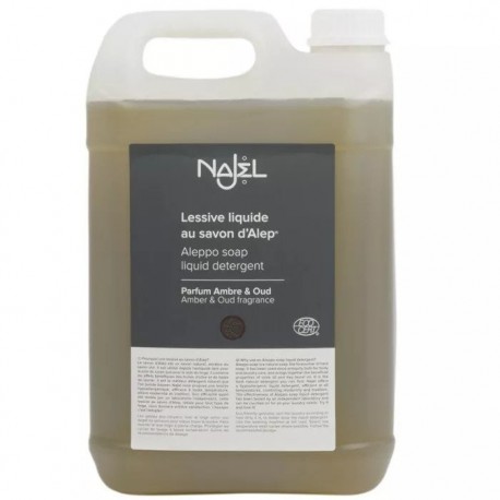 Detergent lichid pentru rufe cu sapun de Alep, aroma ambra si oud 5L Najel