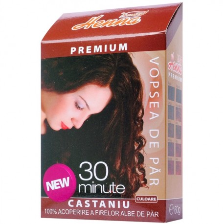 Vopsea de par cu henna Castaniu 60g Henna Sonia