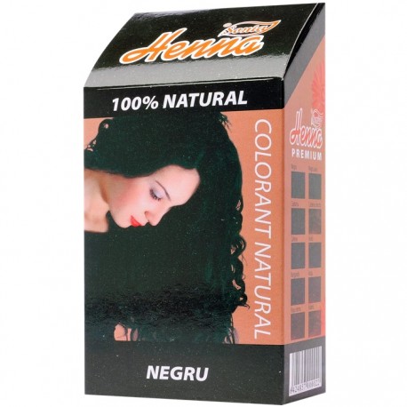 Vopsea de par cu henna Negru 100g Henna Sonia