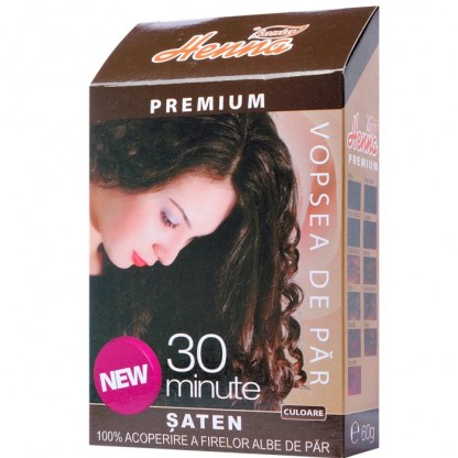 Vopsea de par cu henna premium Saten 60g Henna Sonia