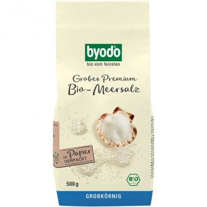Sare de Atlantic grunjoasa neiodata 500g Byodo