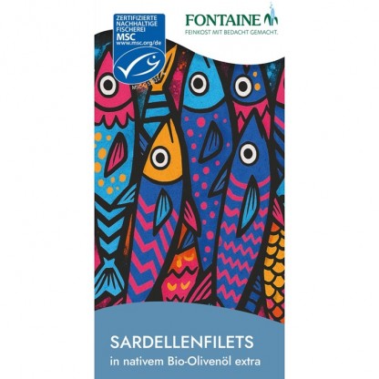 File de ansoa in ulei bio de masline extravirgin 45g Fontaine