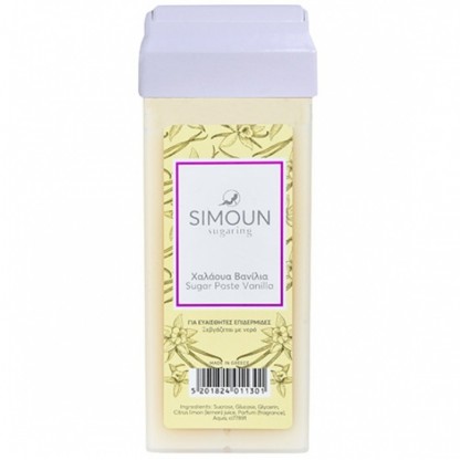 Roll on ceara naturala de zahar pentru epilat, aroma vanilie 100g Simoun