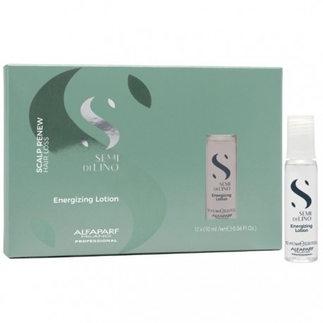 Lotiune energizanta anti caderea parului, Semi di Lino Scalp Renew Energizing Lotion 12*10ml Alfaparf Milano