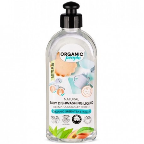 Detergent vase pt bebelusi cu ceai verde 350ml Organic People