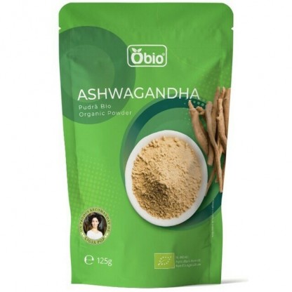 Ashwagandha pulbere bio 125g Obio