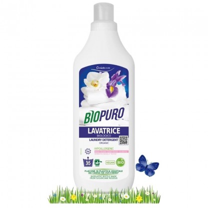 Detergent rufe albe si colorate cu iris si orhidee hipoalergen 1l Biopuro
