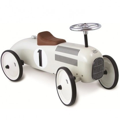 Masinuta Ride-On Metalica Vintage Alb Crem Vilac